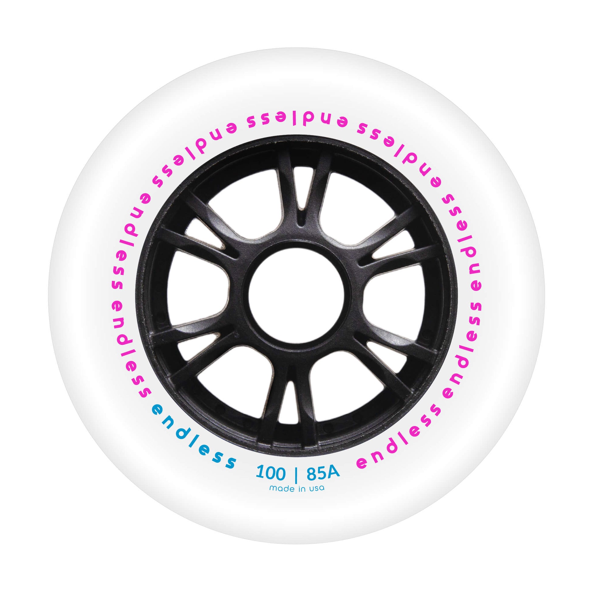 Endless 100 mm Wheel - White (mockup)