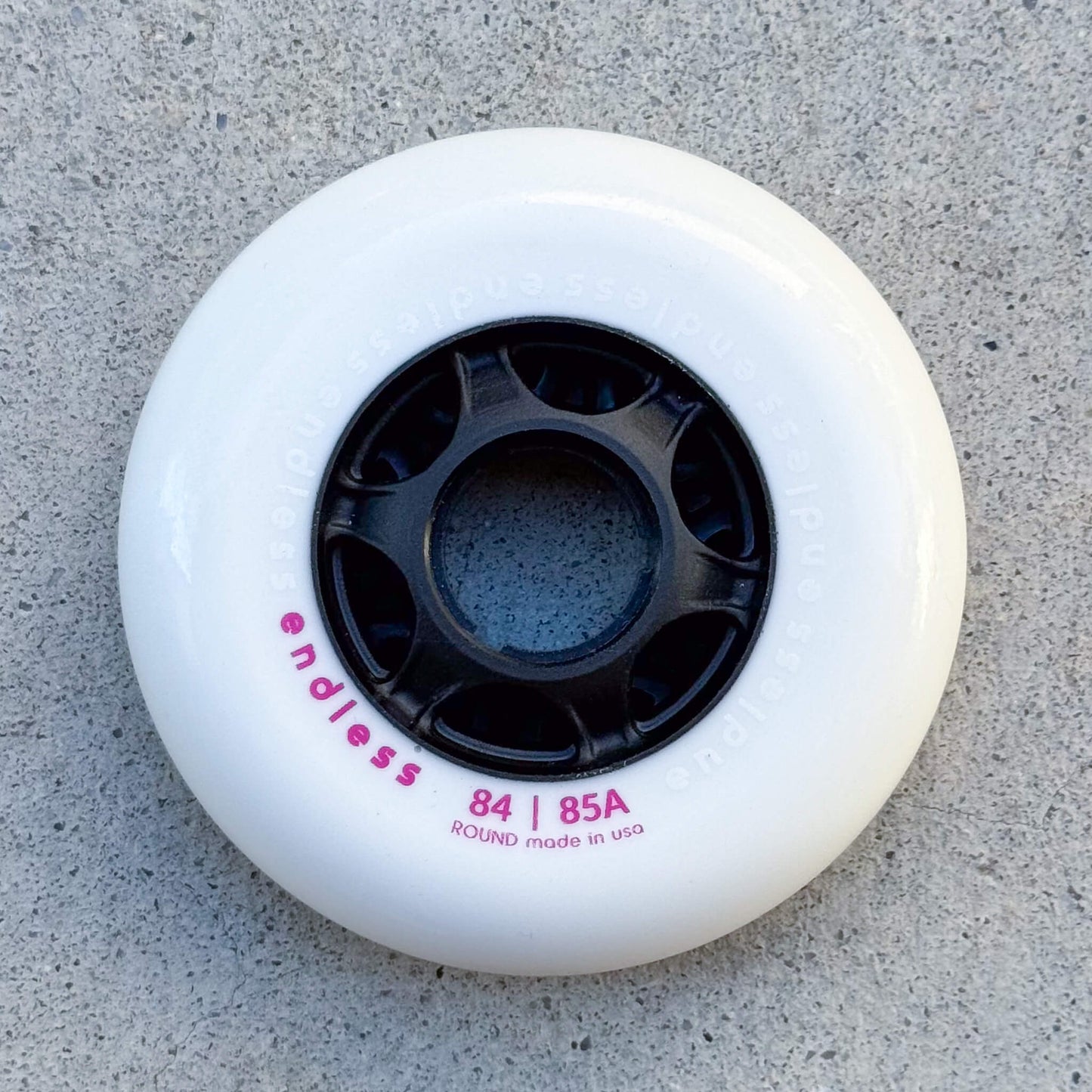 Endless Round 84 mm White Wheel
