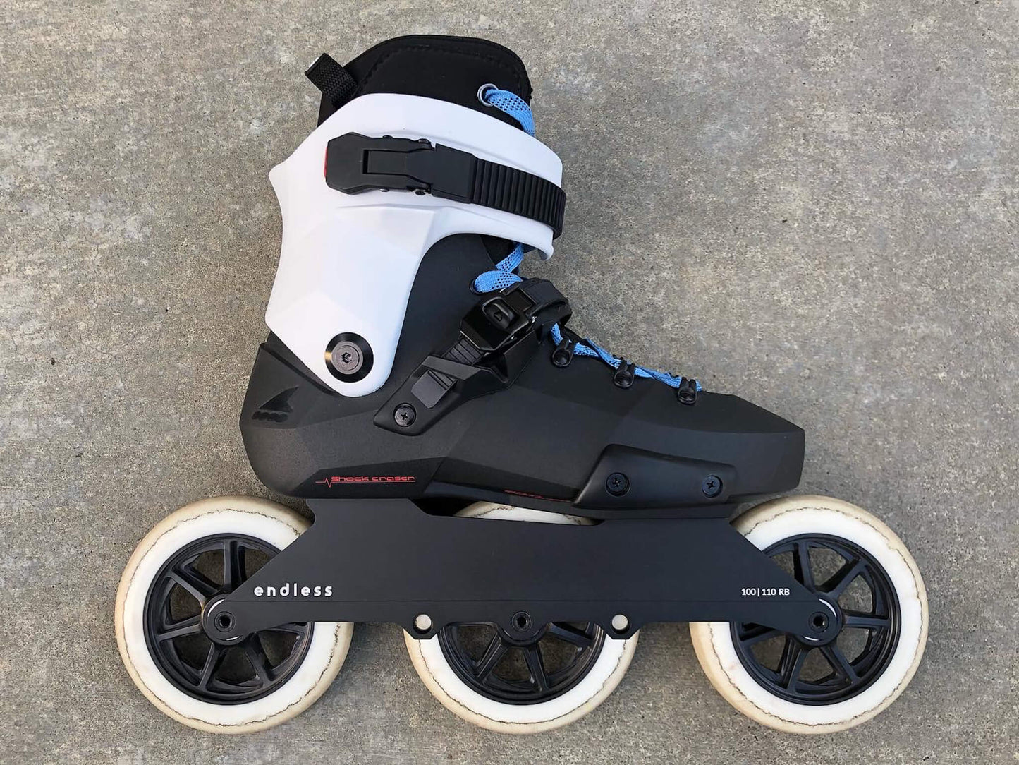 Endless 100 RB 3x125 on Rollerblade Twister Edge