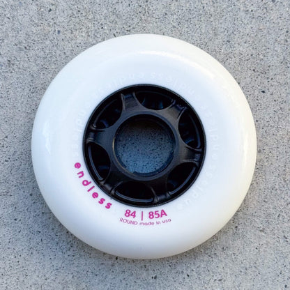 Endless Round 84 mm White Wheel