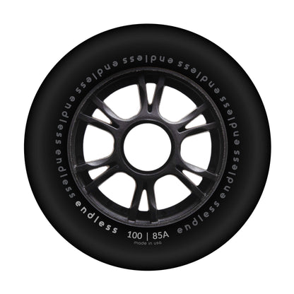 Endless 100 mm Black Wheel - mockup