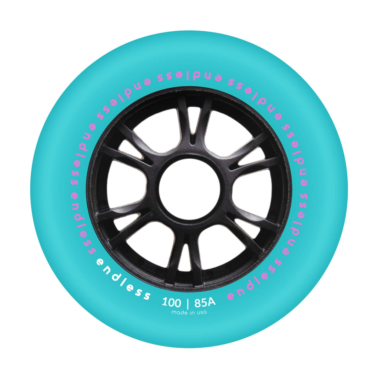 Endless 100 mm Wheel - Miami Blue mockup