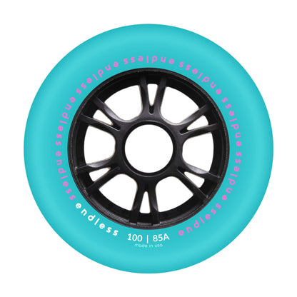 Endless 100 mm Wheel - Miami Blue mockup