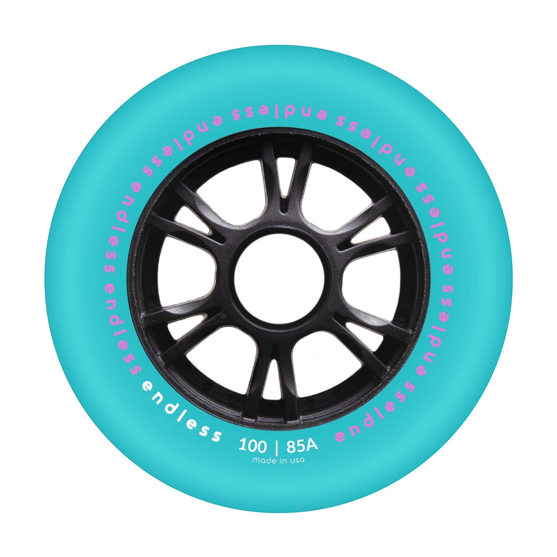 Endless 100 mm Wheel - Miami Blue mockup