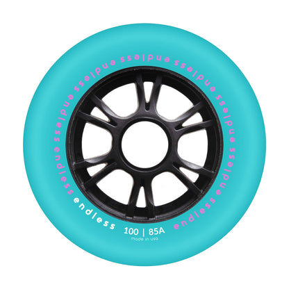 Endless 100 mm Wheel - Miami Blue mockup