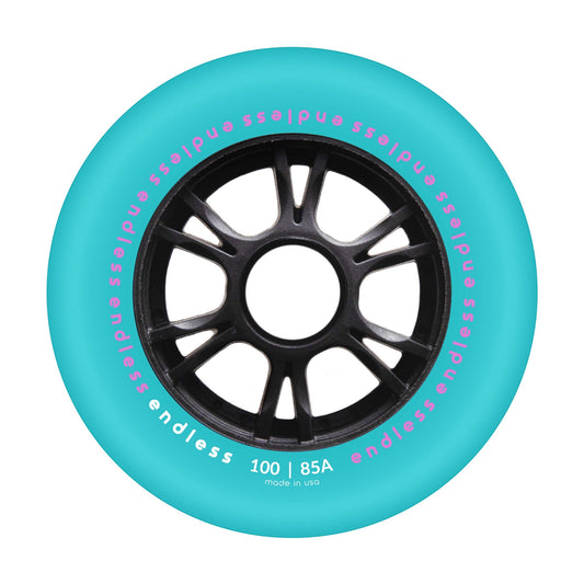Endless 100 mm Wheel - Miami Blue mockup