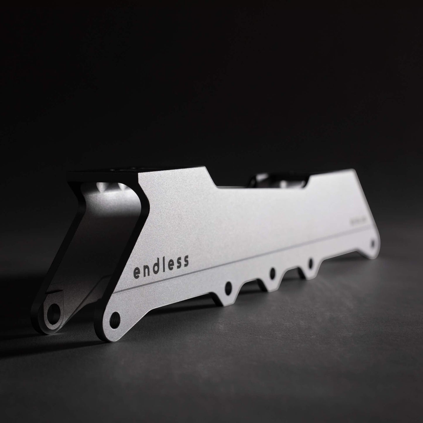 Endless Blading Co. 80 Classic silver CNC-machined aluminum urban skate frame with 165mm mounting