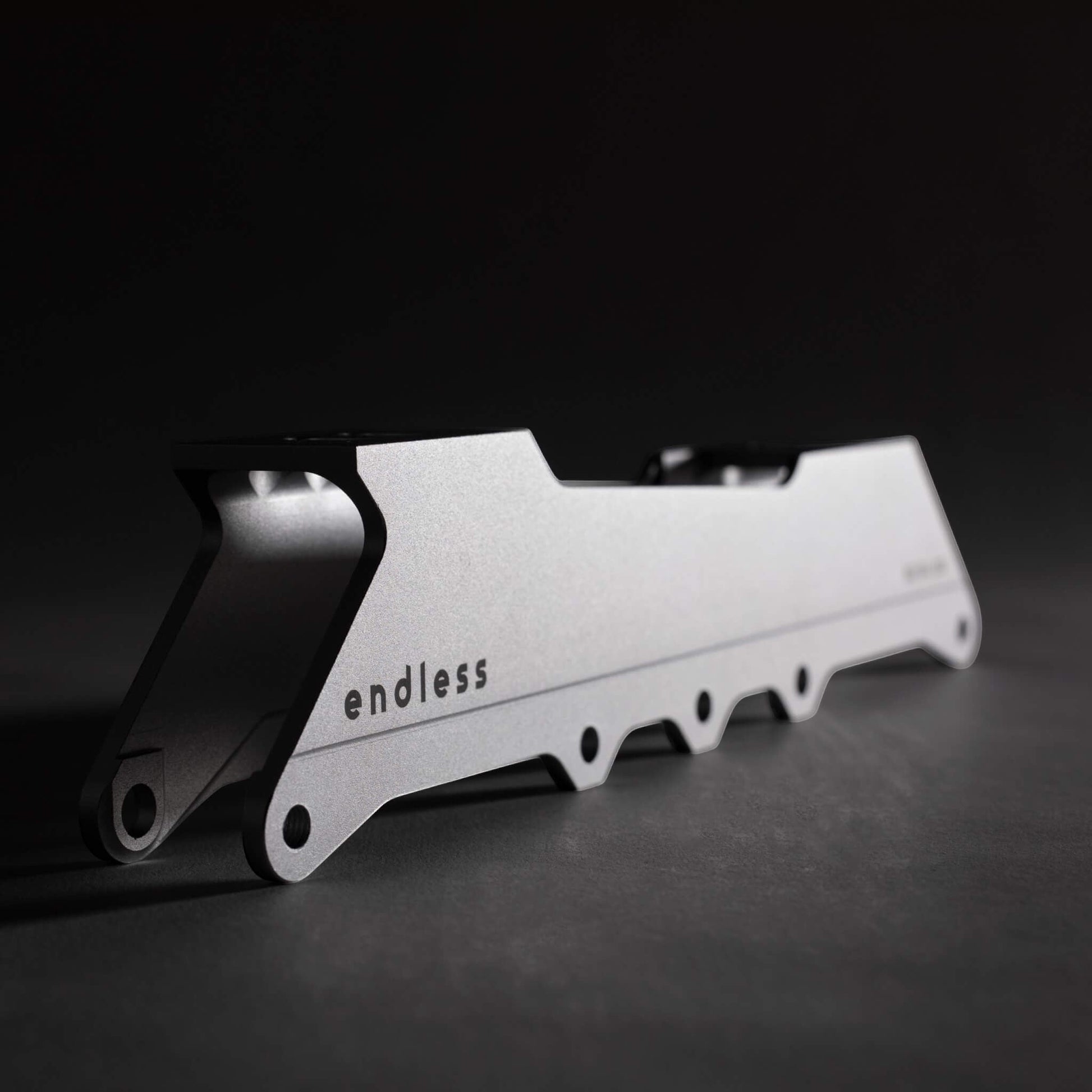 Endless Blading Co. 80 Classic silver CNC-machined aluminum urban skate frame with 165mm mounting
