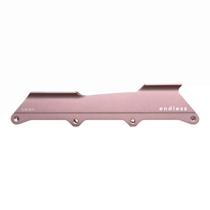 Endless Blading Co. Swan Frame aluminum inline skate frame in soft pink