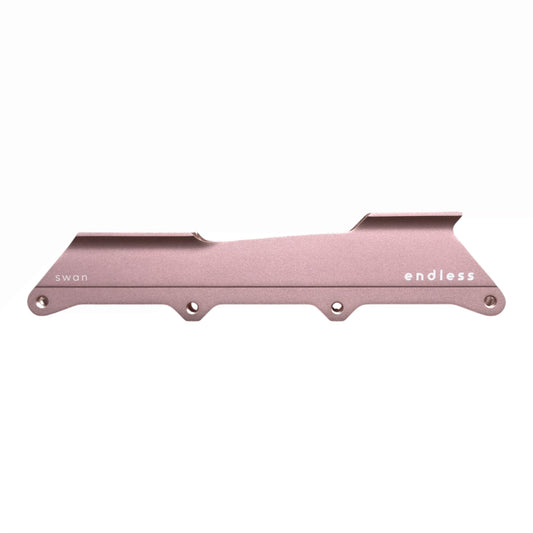 Endless Blading Co. Swan Frame aluminum inline skate frame in soft pink
