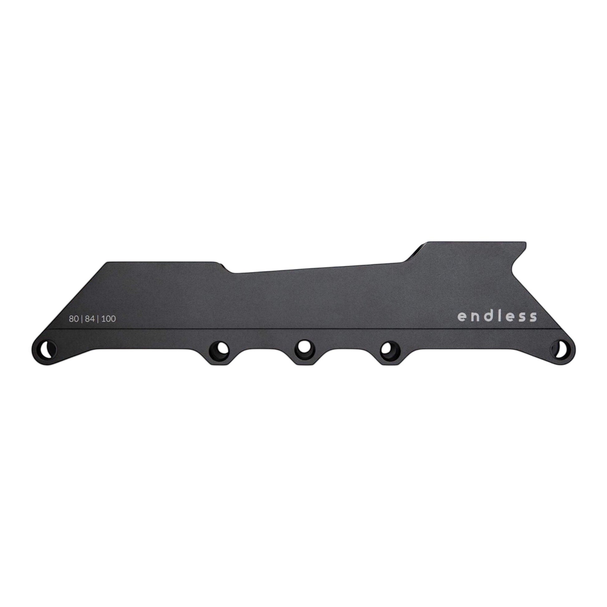Endless Blading Co. 80 Classic black CNC-machined aluminum urban skate frame for 4x80, 4x84, or 3x100 wheel setups.