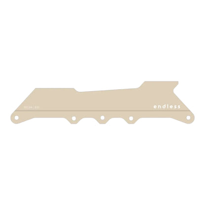 Endless Blading Co. Endless 80 Classic Frame in sand / beige, a CNC-machined aluminum frame for urban and freeride skates.