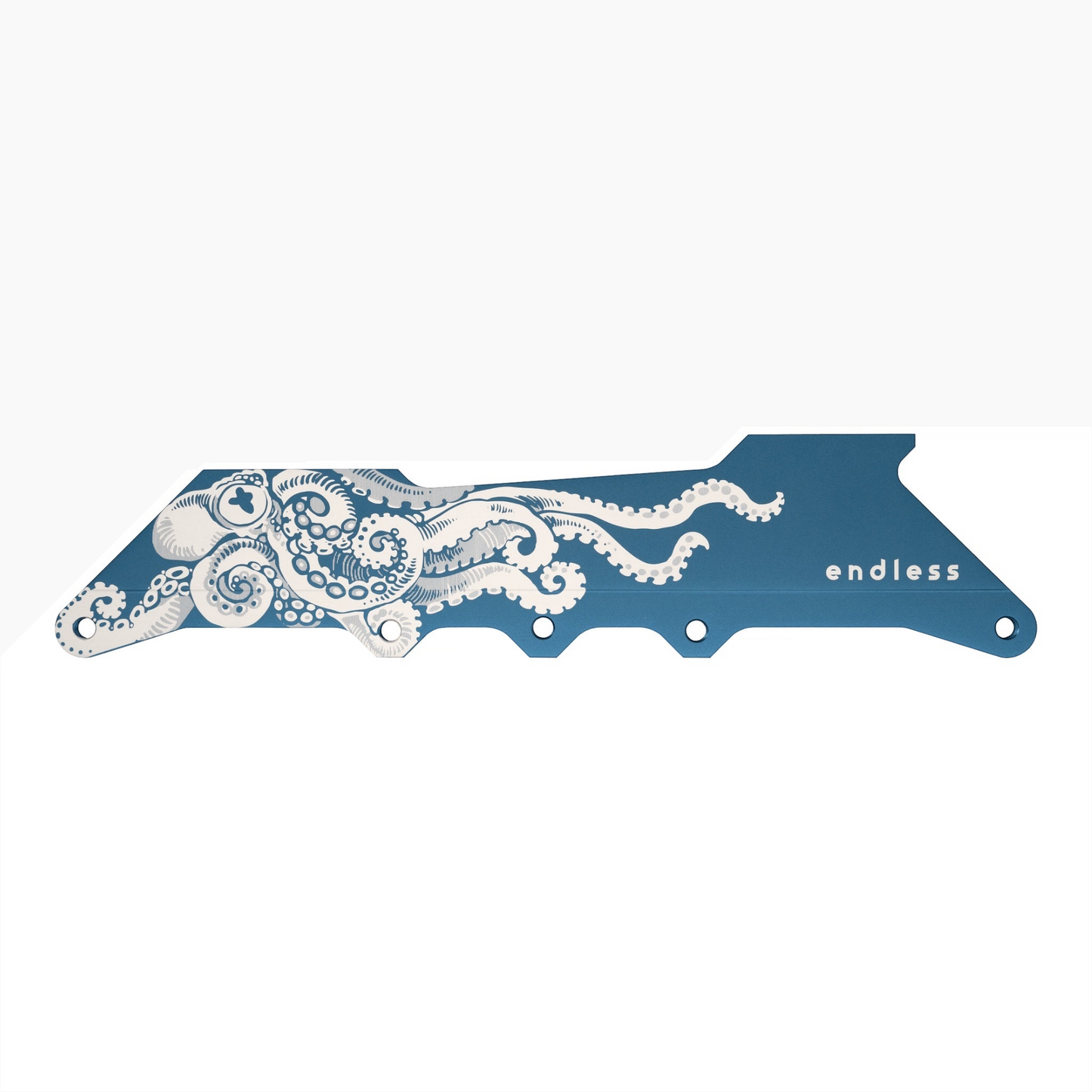 Endless Blading Co. 90 Classic urban skate frame in blue with a detailed white octopus graphic design.
