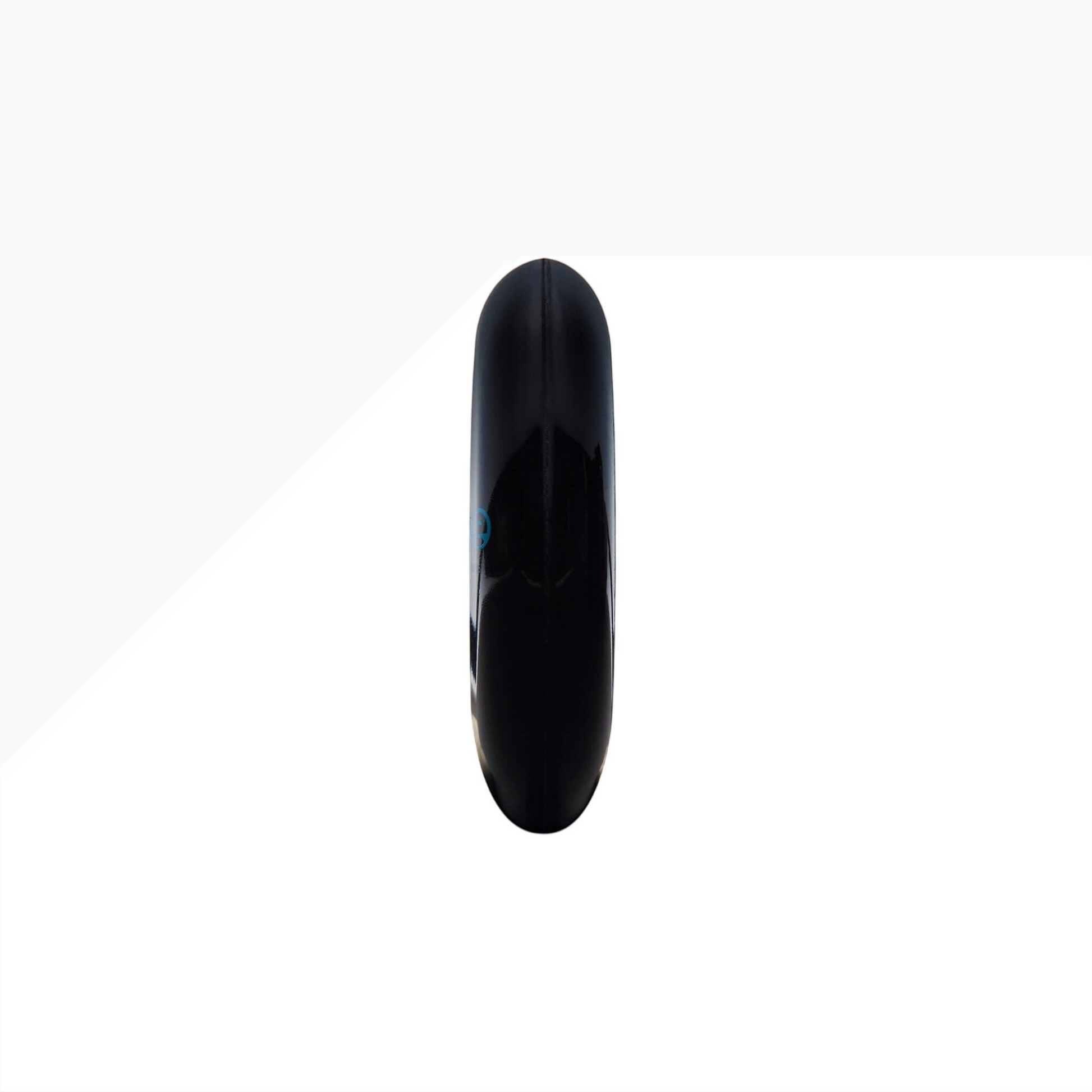Endless Blading Co. 90mm 85A black inline skate wheel with a bullet profile for high performance skating