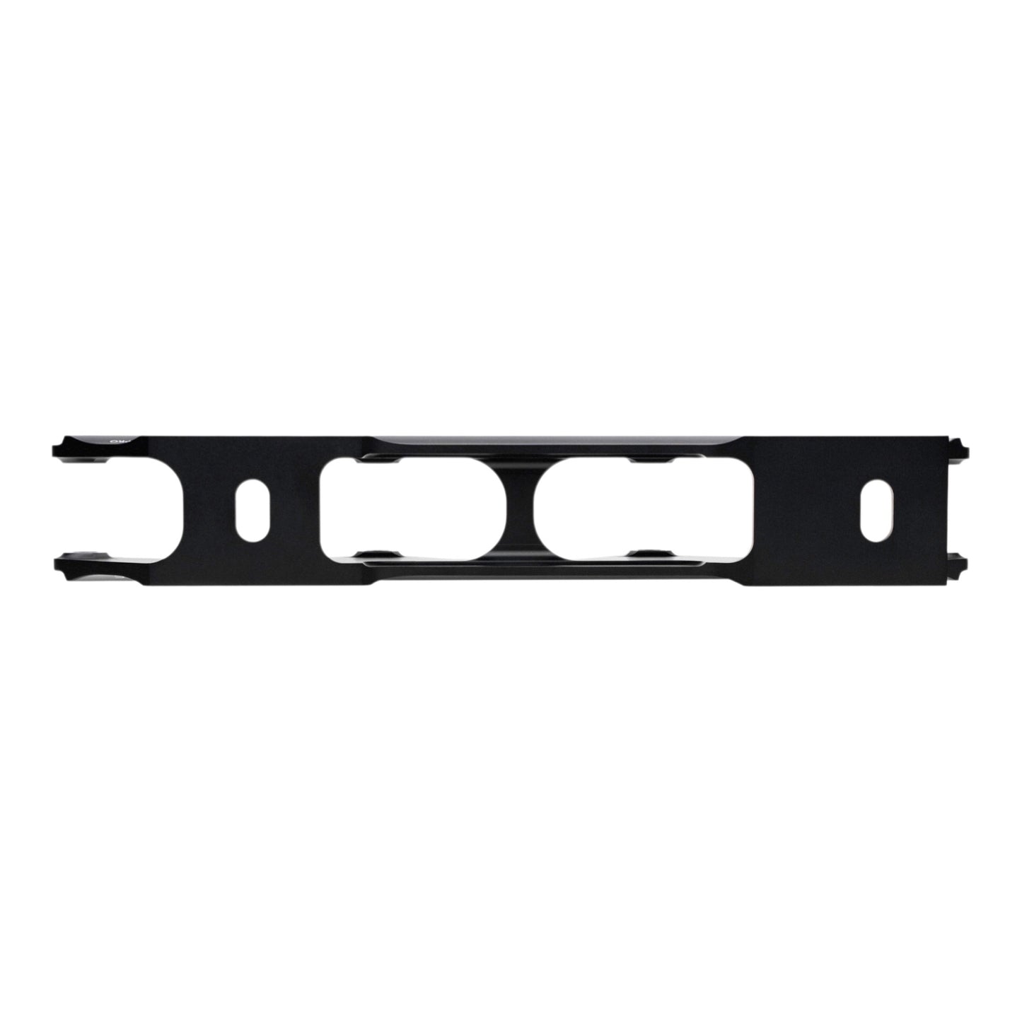 Endless Blading Co. black aluminum slalom inline skate frame with 165mm mounting for slalom and freestyle skating.