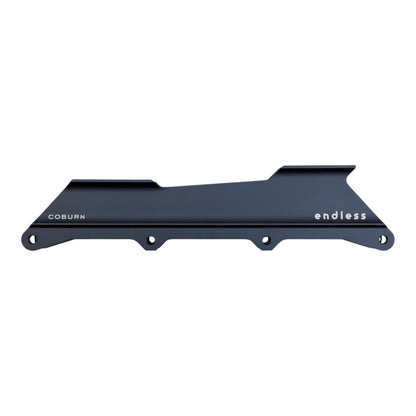 Endless Blading Co. Coburn Frame, dark blue aluminum, 4x90 urban skating platform with balanced rocker.