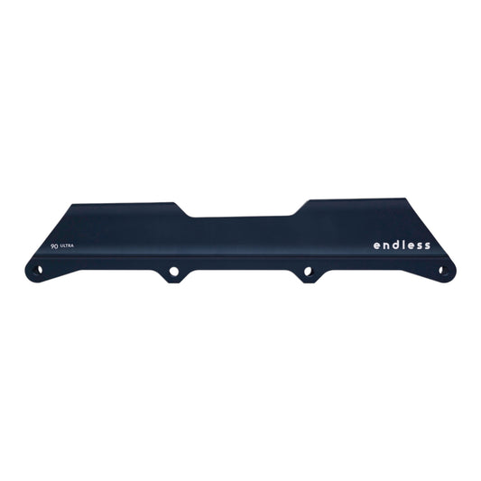Endless Blading Co. dark blue aluminum 4x90 Ultra UFS inline skate frame with Balanced Rocker