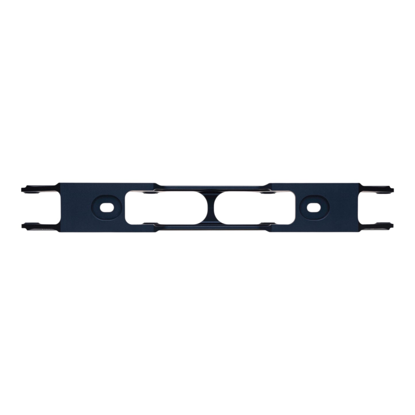 Endless Blading Co. dark blue aluminum UFS 4x100mm inline skate frame with balanced rocker.