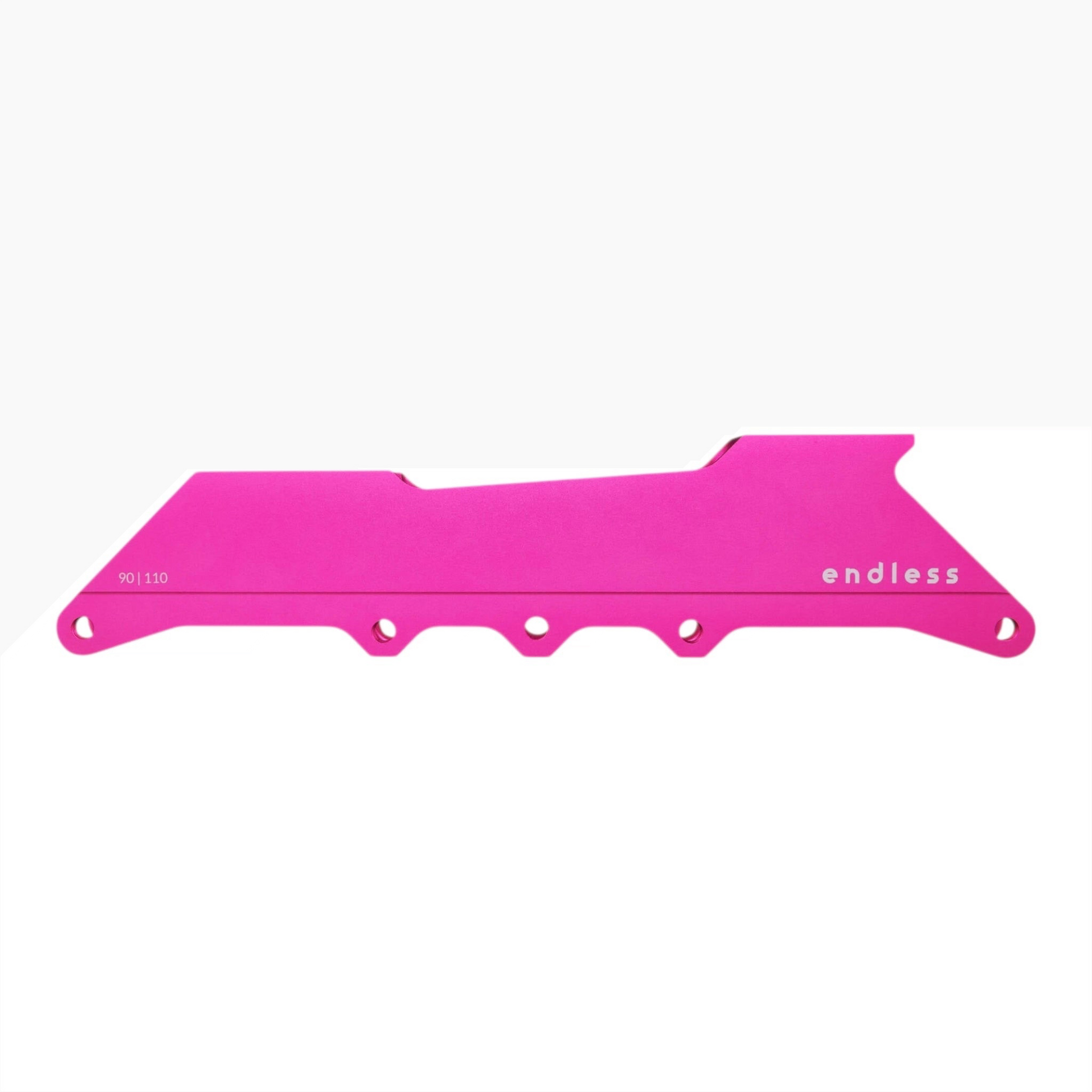 Endless Blading Co. Endless 90 Classic urban skate frame in bright pink CNC-machined aluminum