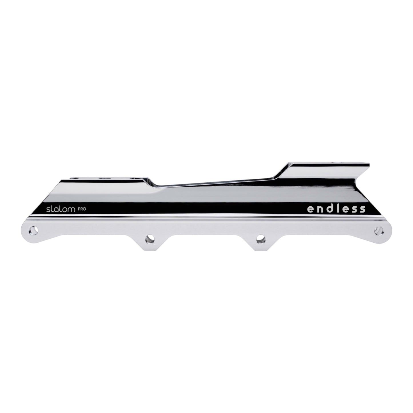 Endless Blading Co. Slalom Pro 165mm aluminum inline skate frame with a unique 2x84mm outer and 2x76mm inner wheel setup.