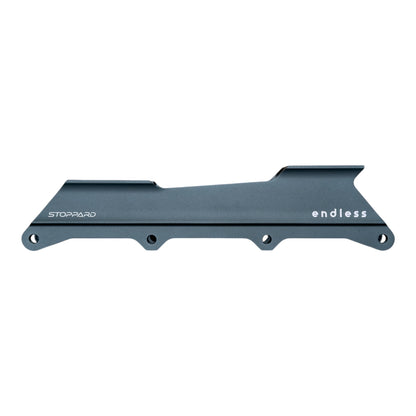 Endless Blading Co. Stoppard Frame in dark grey aluminum, 4x84mm single setup for urban freeride skates.