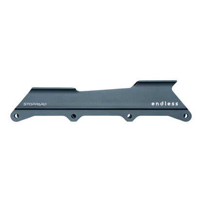 Endless Blading Co. Stoppard Frame in dark grey aluminum, 4x84mm single setup for urban freeride skates.