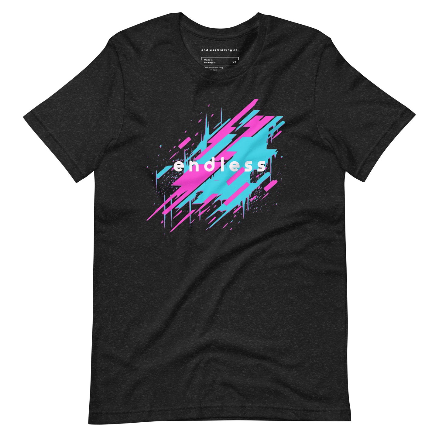 Camiseta Endless Neon Streak (oscura)