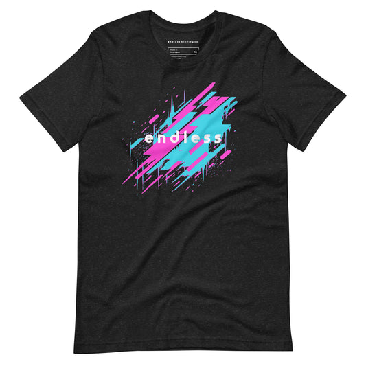 Endless Neon Streak T-Shirt (Dark)