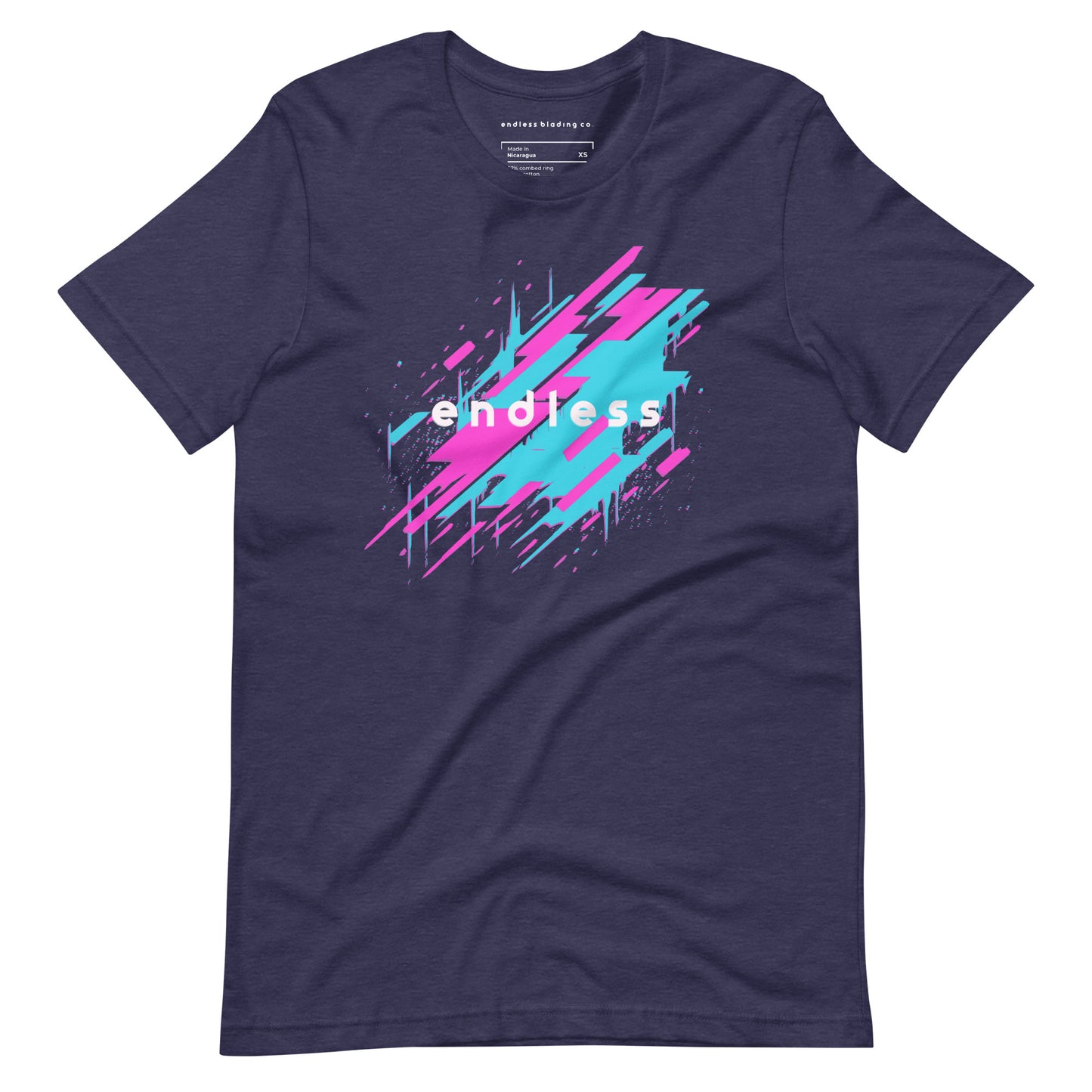 Endless Neon Streak T-Shirt (Dark)